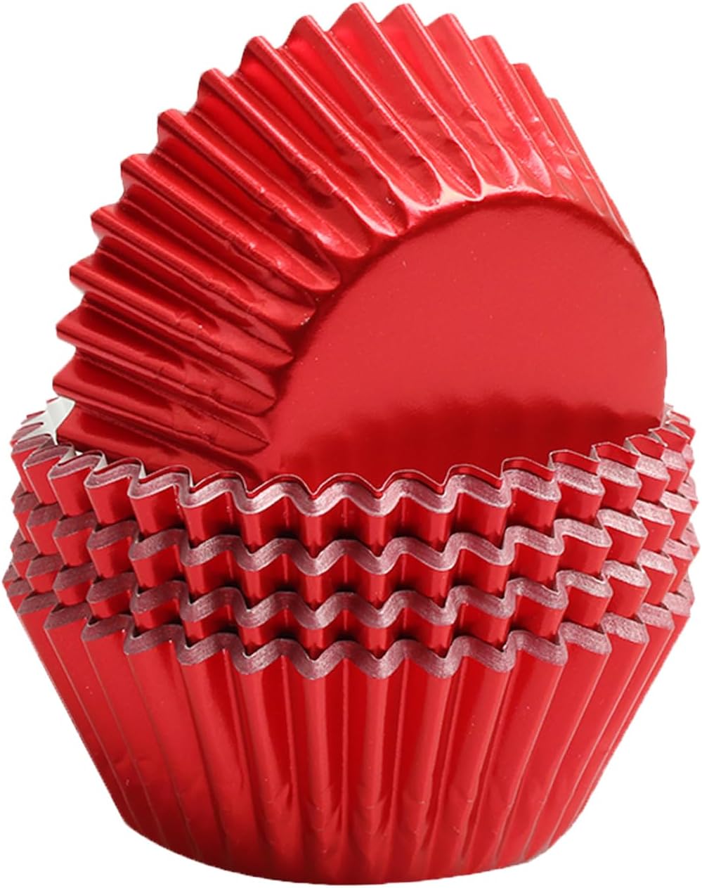 Forros cupcake papel aluminio rojo 100 uds