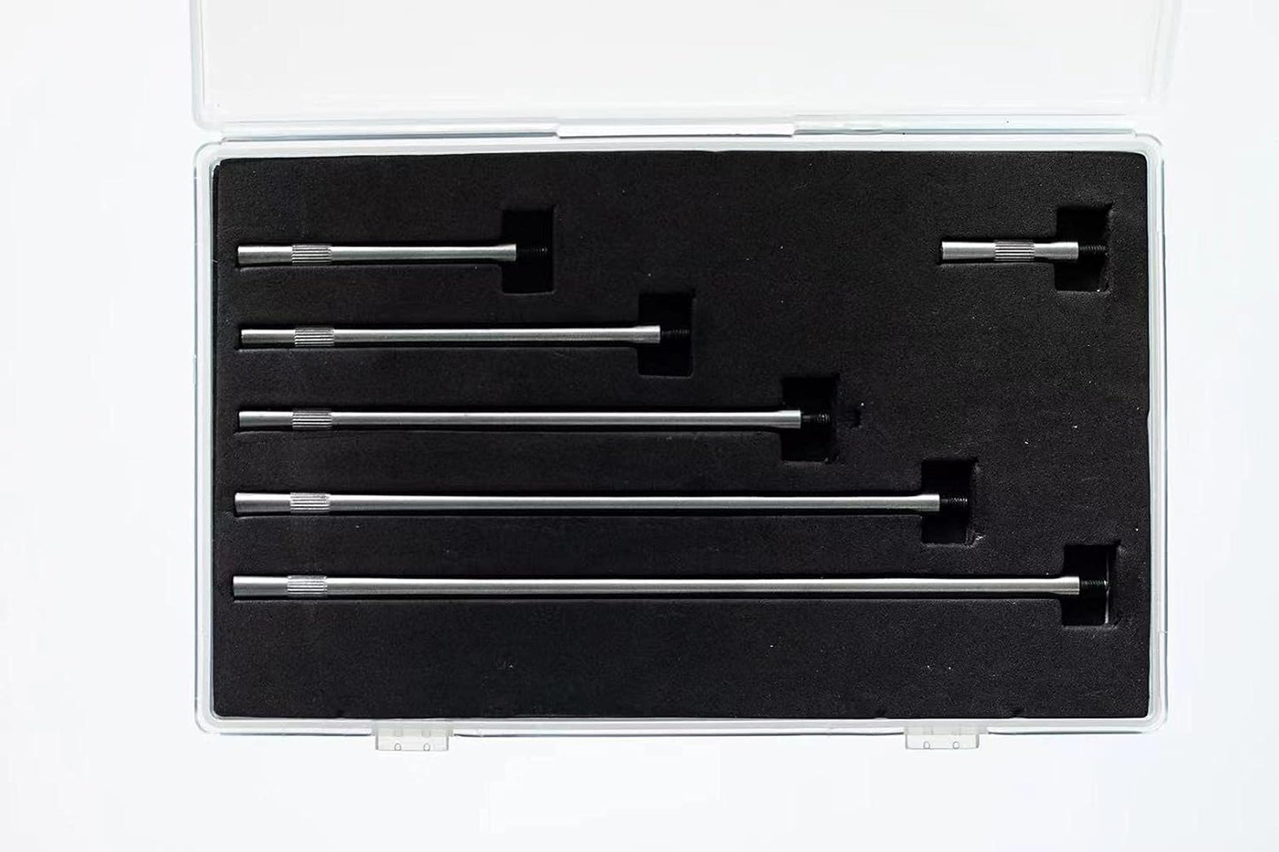 Set 6 varillas extensión 1-6" 0-21" con caja plástico