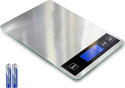 Báscula digital de cocina de 22 libras con precisión de 1 g, LCD retroiluminado