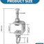 Abrazaderas en C M8 acero inox 6 pzas para metal soldadura