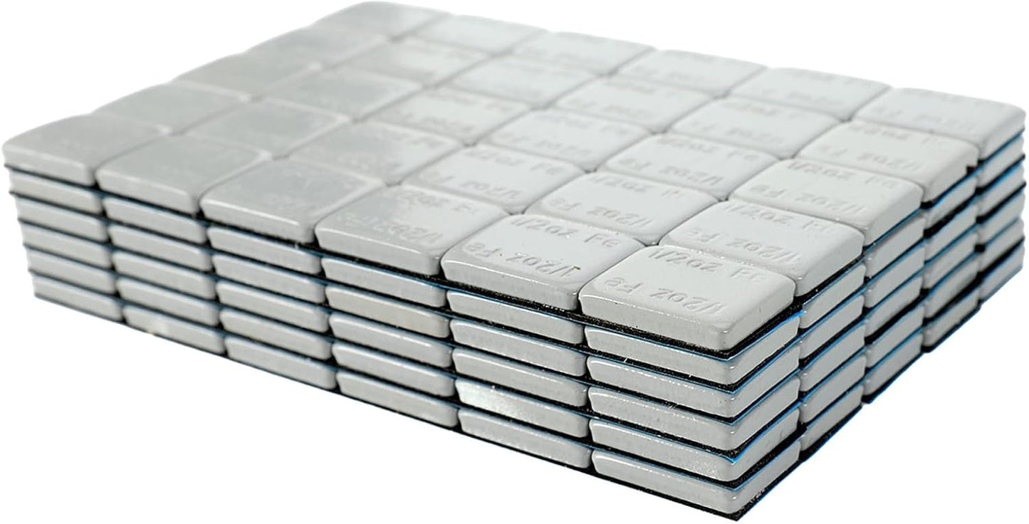 Pesos rueda adhesivos para equilibrado 180oz 360 pzas gris