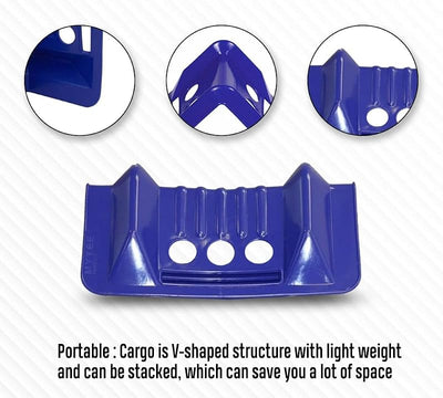 20 Protectores Esquina Azules 4x4x10" Forma V con Funda