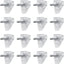 50 Pzas Pines Transparentes para Estantes de 0.118"