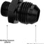 Adaptador riel combustible 10AN a 8AN ORB aluminio