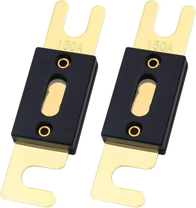 2 Pzas Fusibles ANL 150A para Auto Tono Dorado