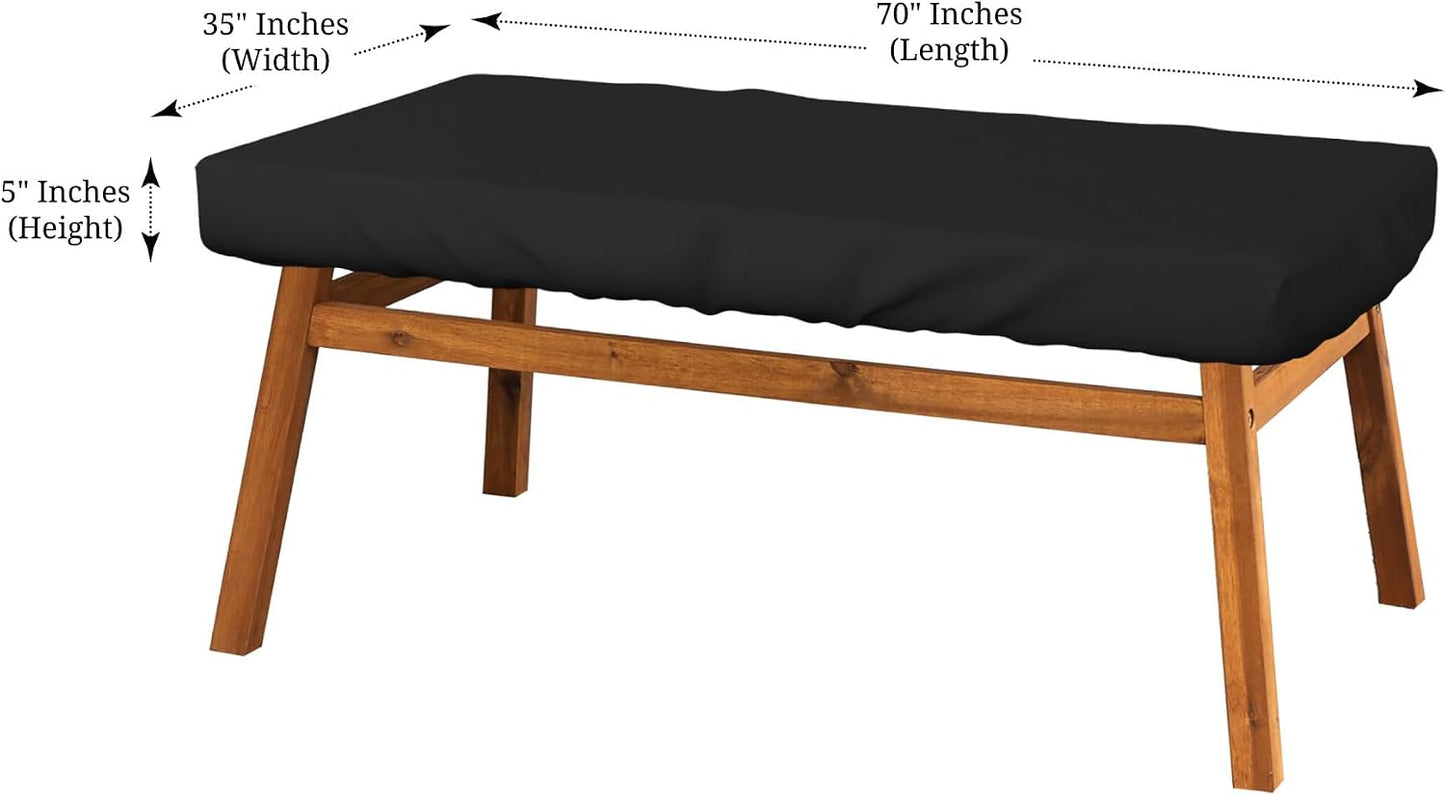 Funda mesa exterior 70x35x5" impermeable negro