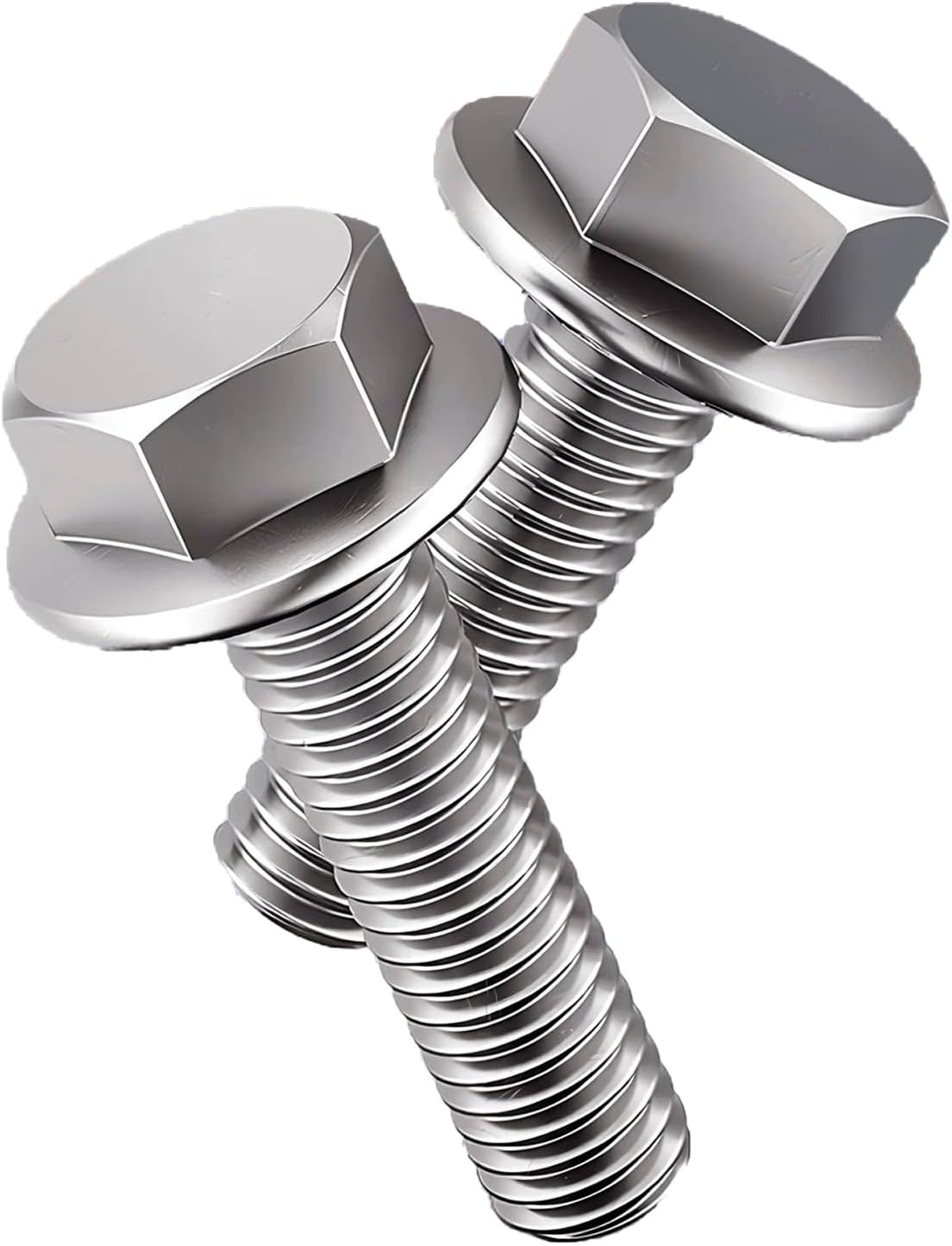 Pernos hexagonales m8-1.25x25mm acero inox 304 liso 20pzas
