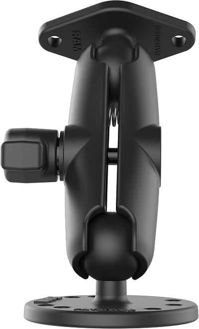 Soporte brazo doble enchufe diamante 1pulg