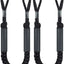 2 Líneas Muelle Elástico Lancha 3ft Negro