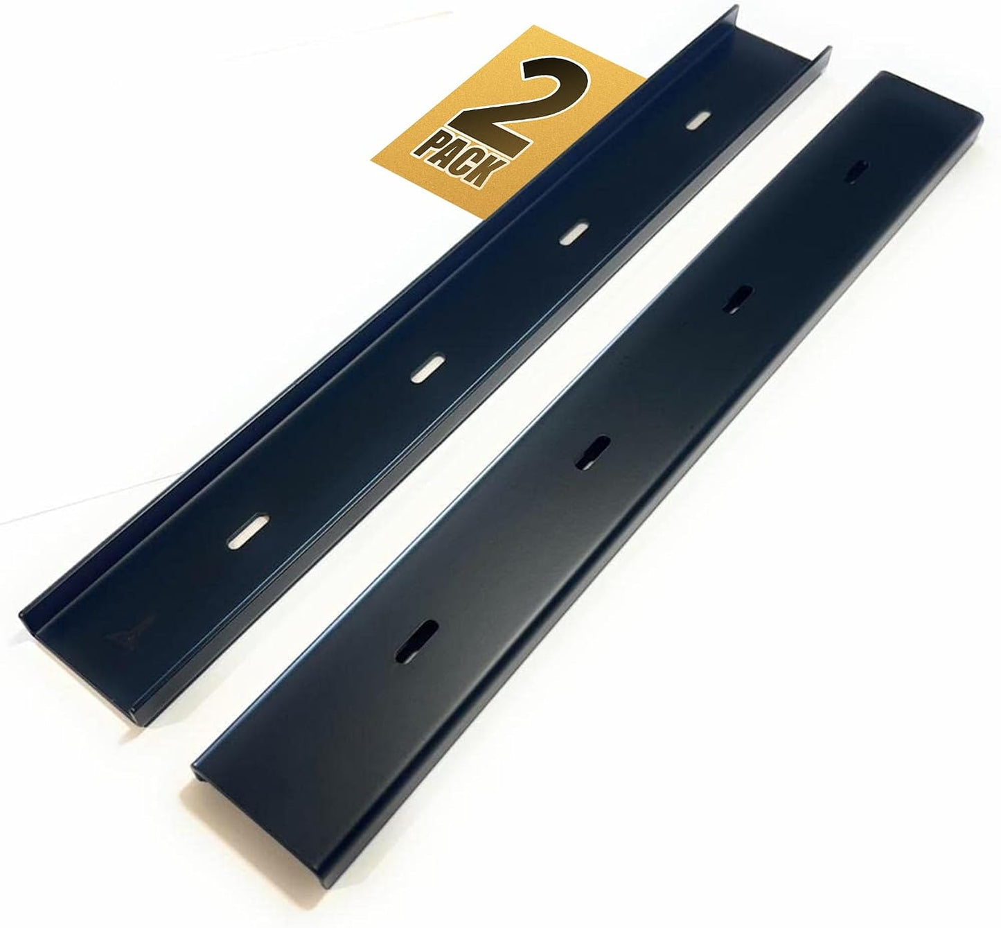 Set 2 refuerzos mesa canal C 24pulg soporte acero resistente