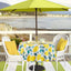 Mantel sombrilla patio redondo 60" color limón