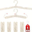 Perchas plegables ABS 4uds para cruceros y caravanas