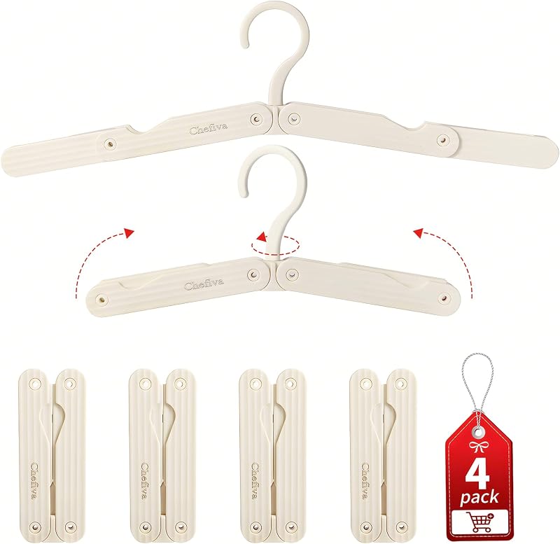 Perchas plegables ABS 4uds para cruceros y caravanas