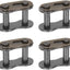 8 Eslabones cadena rodillos 12B-1 acero carbono 0.75pulg