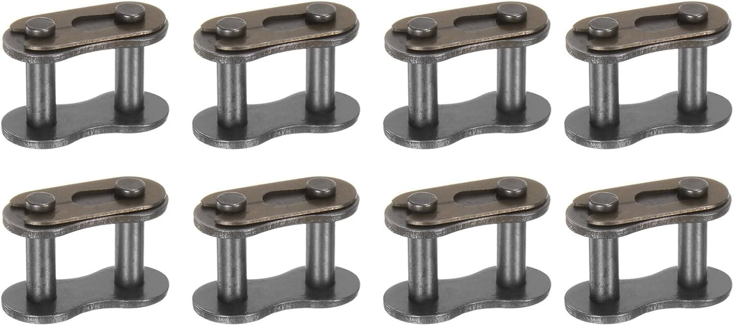 8 Eslabones cadena rodillos 12B-1 acero carbono 0.75pulg