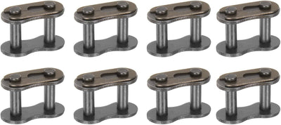 8 Eslabones cadena rodillos 12B-1 acero carbono 0.75pulg