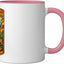 Taza Cerámica Rosa/Blanca