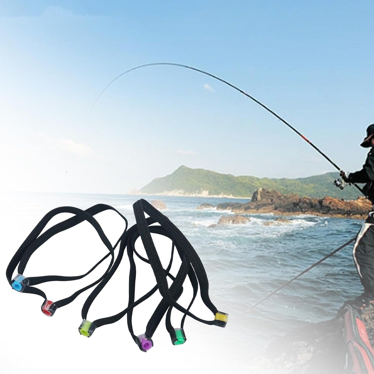 6 Pzas Anillos Tippet Carrete Aparejos Pesca