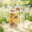 Taza Vidrio 16oz Con Tapas Pajita Regalo Abeja Mujer