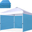 SideWall para toldo desplegable 10x10ft pack 3 azul cielo