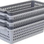 6 Pzas Cestas Plástico 11.57x5x3.42"