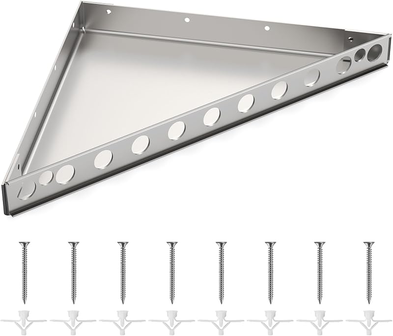 Kit banco ducha esquina flotante 17x17x24"