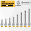 100 Tornillos Hex #8 x 1-1/2pulg Acero Inox 410