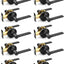 10 Manijas Puerta Privacidad Negro Mate Reversibles