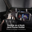 Ganchos reposacabezas asiento auto set 2 gamuza negro