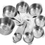 Set 8 Tazas Medidoras Acero Inox para Cocina