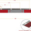 2 Pzas Reflector Aluminio 61x7.6cm Cinta Reflectante