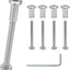 10 Pzas Tornillo M6 x 2.36pulg Hex con Llave Allen para Muebles