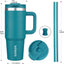 Vaso térmico acero inox con tapa pajilla asa 770ml