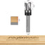 Broca enrutador espiral 1/2" carburo corte plano 3 cuchillas
