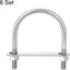 Pernos en U M10 acero inox 4.02pulg con tuercas para