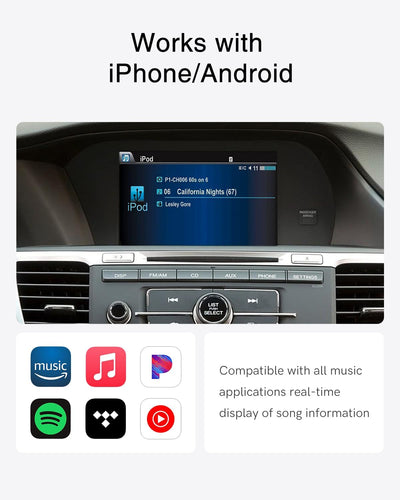 Adaptador Bluetooth coche Honda Accord/Civic/CR-V y Acura