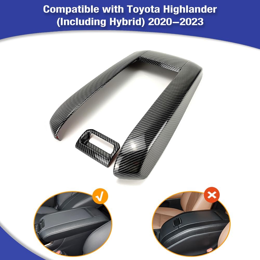 Funda reposabrazos Highlander estilo fibra carbono