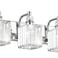 Luz tocador cristal 6 luces 48pulg cromada baño