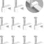 100 Clips Cable 0.295pulg Con Clavos Para Ethernet Cat6 LAN RJ45