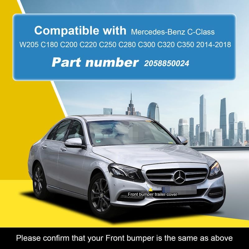 Cubierta gancho remolque compat Mercedes W205 C180-C320