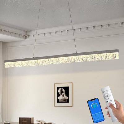 Lámpara colgante LED lineal 50pulg control remoto cocina