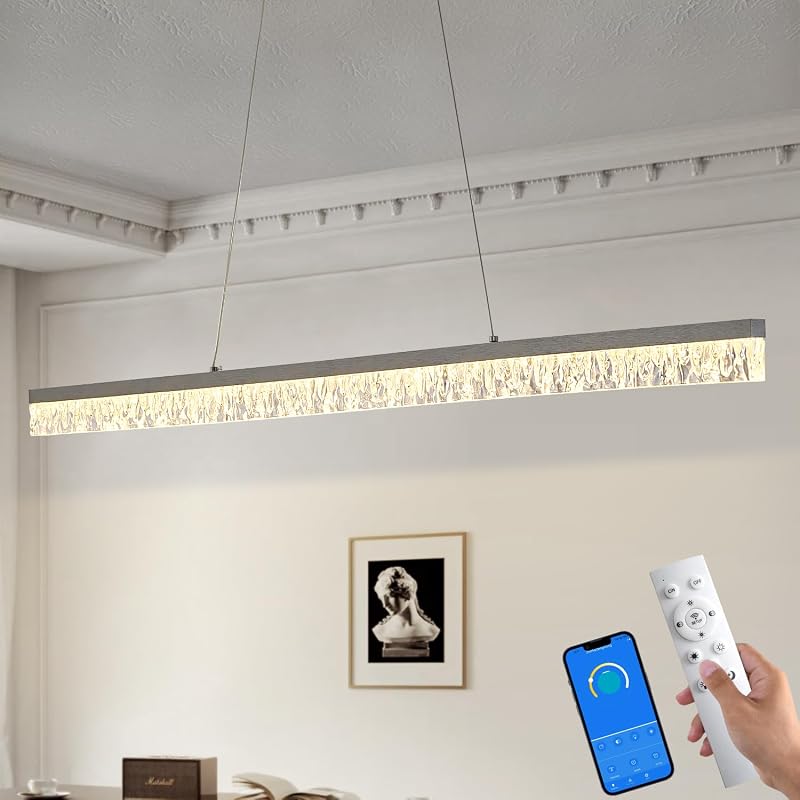 Lámpara LED lineal 50pulg control remoto cocina sala