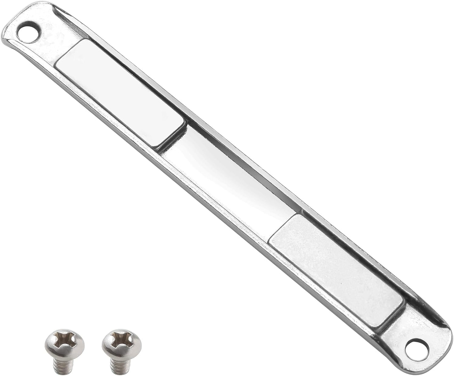 Tira magnética acero inox con canal U para puerta ducha vidrio