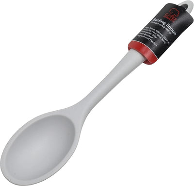 Cuchara silicona para untar 11pulg gris
