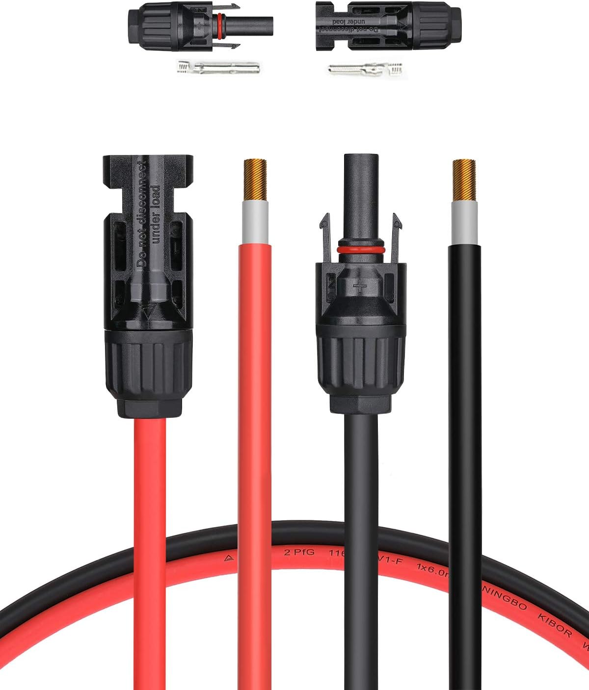 Cable extensión solar 10pies 12AWG con conectores