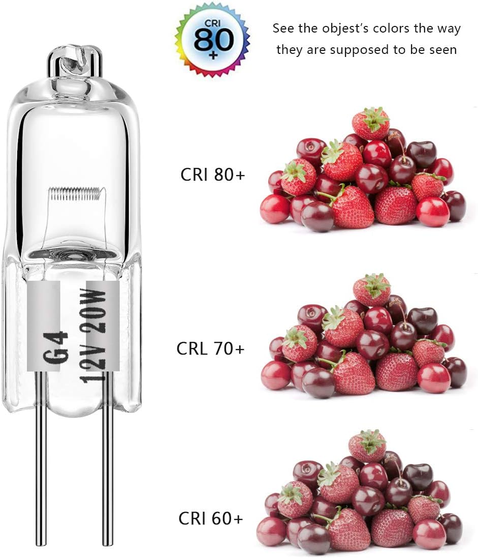 Bombilla G4 T3 20 W 12 V blanco cálido pack 10