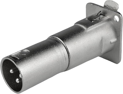 Conector XLR hembra a macho 3 pines para panel y micrófono