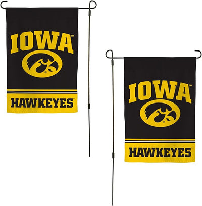 Bandera jardín UI Hawkeyes 19x12pulg exterior