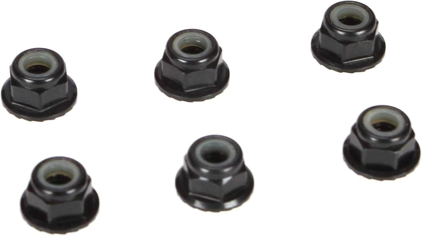 6 Tuercas Seguridad Aluminio Negro 13.1pies