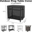 Mantel carrito Royal-Gourmet 41x24x32" color negro